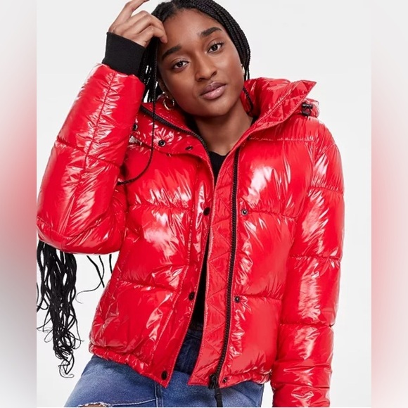 🔥 S13 New York NWT Lacquer Ella Puffer Jacket In Flame Red (XXL) ❤️🔥❤️ - Picture 5 of 13